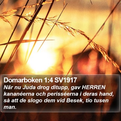 Domarboken 1:4 SV1917 Bible Verse Image