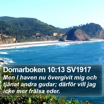Domarboken 10:13 SV1917 Bible Verse Image