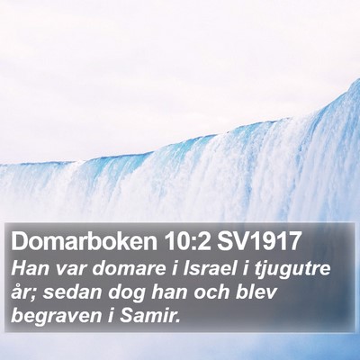 Domarboken 10:2 SV1917 Bible Verse Image