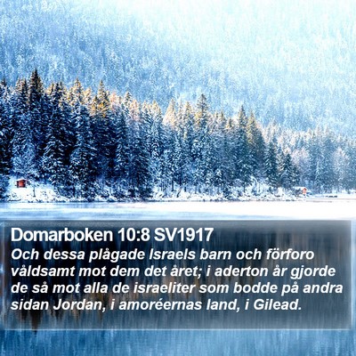 Domarboken 10:8 SV1917 Bible Verse Image