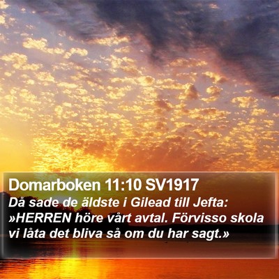 Domarboken 11:10 SV1917 Bible Verse Image