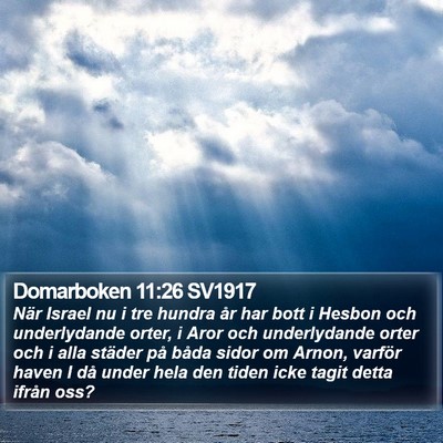 Domarboken 11:26 SV1917 Bible Verse Image