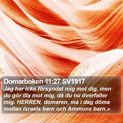 Domarboken 11:27 SV1917 Bible Verse Image