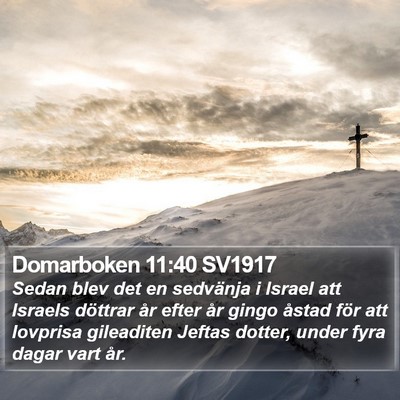 Domarboken 11:40 SV1917 Bible Verse Image