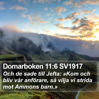 Domarboken 11:6 SV1917 Bible Verse Image