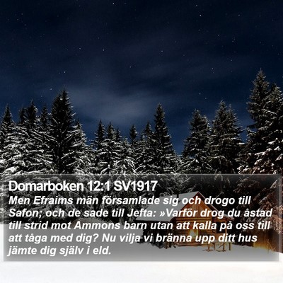Domarboken 12:1 SV1917 Bible Verse Image