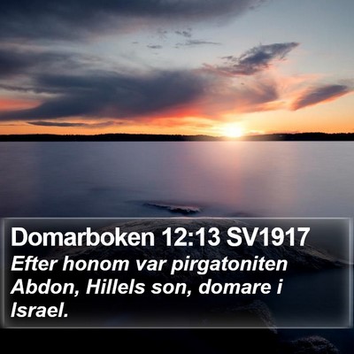 Domarboken 12:13 SV1917 Bible Verse Image