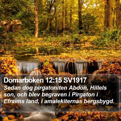 Domarboken 12:15 SV1917 Bible Verse Image