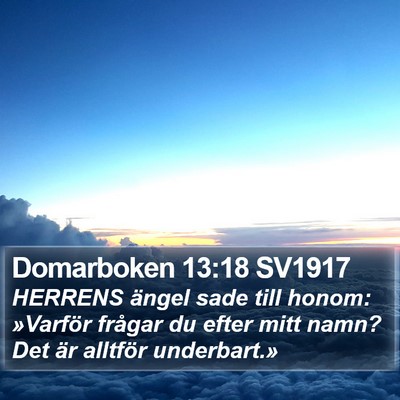 Domarboken 13:18 SV1917 Bible Verse Image
