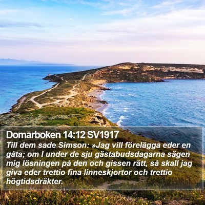 Domarboken 14:12 SV1917 Bible Verse Image