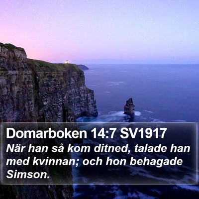 Domarboken 14:7 SV1917 Bible Verse Image