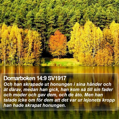 Domarboken 14:9 SV1917 Bible Verse Image