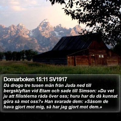 Domarboken 15:11 SV1917 Bible Verse Image