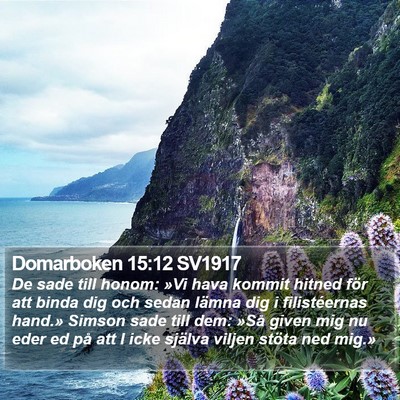 Domarboken 15:12 SV1917 Bible Verse Image