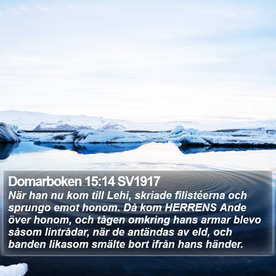 Domarboken 15:14 SV1917 Bible Verse Image