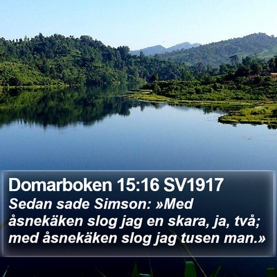 Domarboken 15:16 SV1917 Bible Verse Image