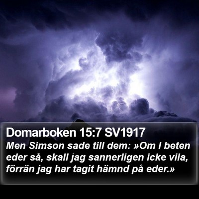 Domarboken 15:7 SV1917 Bible Verse Image