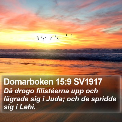 Domarboken 15:9 SV1917 Bible Verse Image