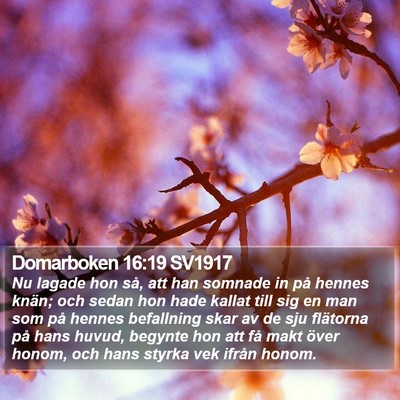 Domarboken 16:19 SV1917 Bible Verse Image