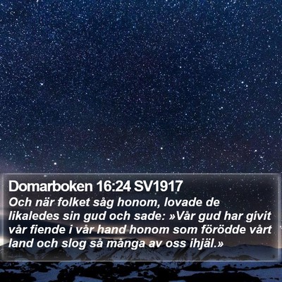 Domarboken 16:24 SV1917 Bible Verse Image