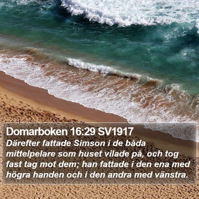 Domarboken 16:29 SV1917 Bible Verse Image