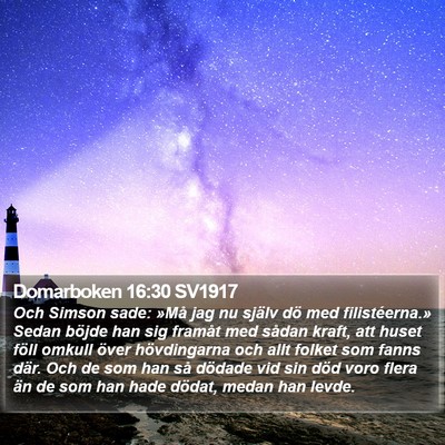 Domarboken 16:30 SV1917 Bible Verse Image