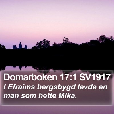 Domarboken 17:1 SV1917 Bible Verse Image