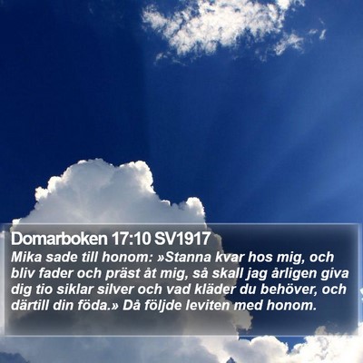 Domarboken 17:10 SV1917 Bible Verse Image
