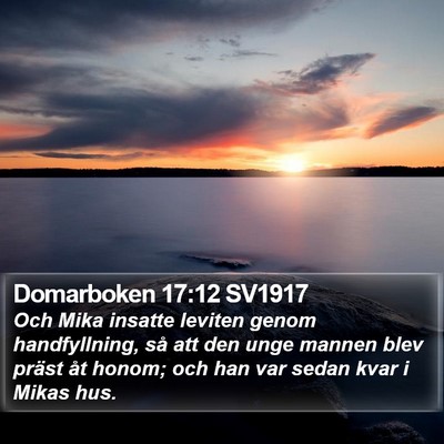 Domarboken 17:12 SV1917 Bible Verse Image