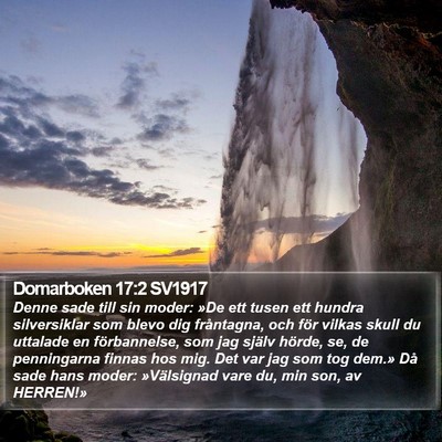 Domarboken 17:2 SV1917 Bible Verse Image