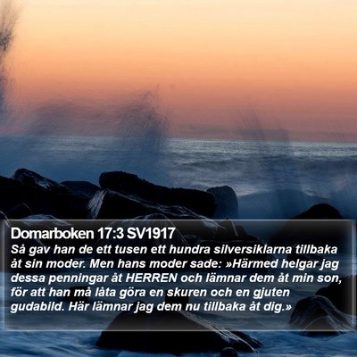 Domarboken 17:3 SV1917 Bible Verse Image