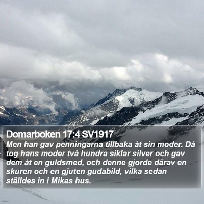 Domarboken 17:4 SV1917 Bible Verse Image