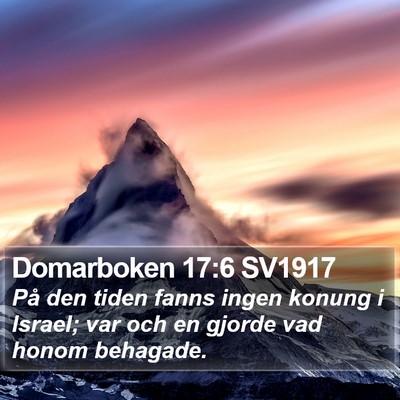 Domarboken 17:6 SV1917 Bible Verse Image