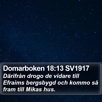 Domarboken 18:13 SV1917 Bible Verse Image