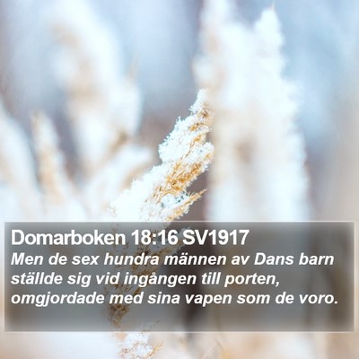 Domarboken 18:16 SV1917 Bible Verse Image