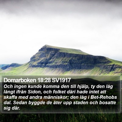 Domarboken 18:28 SV1917 Bible Verse Image