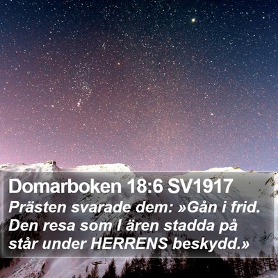 Domarboken 18:6 SV1917 Bible Verse Image