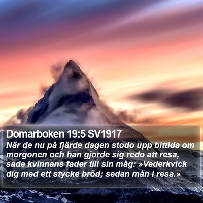 Domarboken 19:5 SV1917 Bible Verse Image