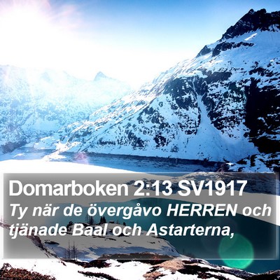 Domarboken 2:13 SV1917 Bible Verse Image