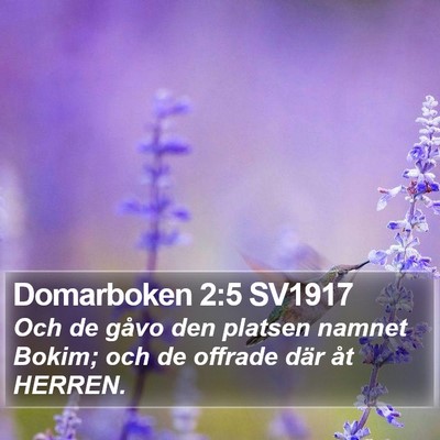 Domarboken 2:5 SV1917 Bible Verse Image