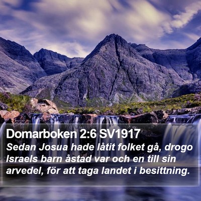 Domarboken 2:6 SV1917 Bible Verse Image