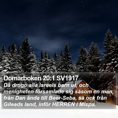 Domarboken 20:1 SV1917 Bible Verse Image