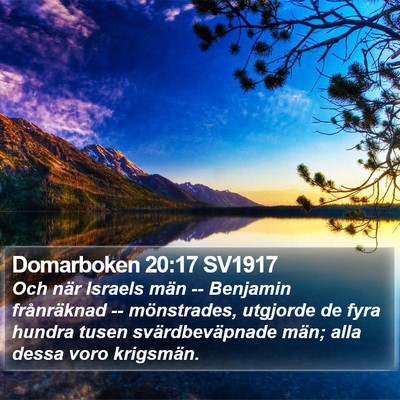Domarboken 20:17 SV1917 Bible Verse Image