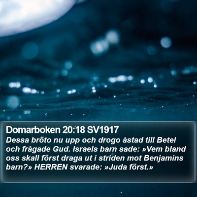 Domarboken 20:18 SV1917 Bible Verse Image