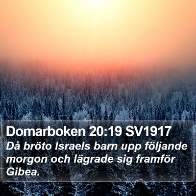 Domarboken 20:19 SV1917 Bible Verse Image