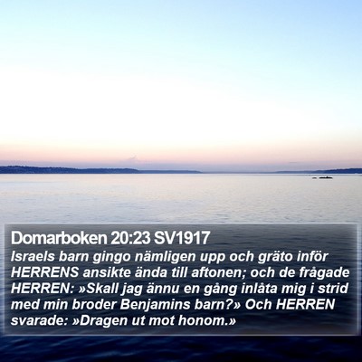 Domarboken 20:23 SV1917 Bible Verse Image