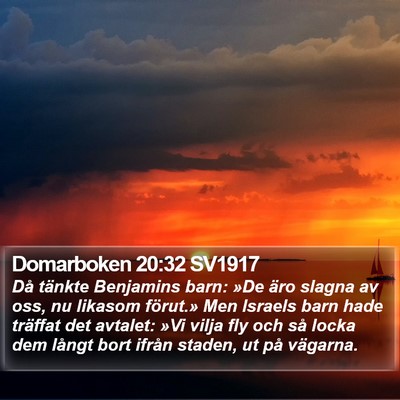 Domarboken 20:32 SV1917 Bible Verse Image
