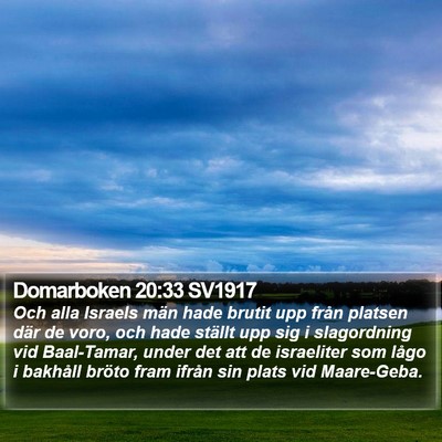 Domarboken 20:33 SV1917 Bible Verse Image