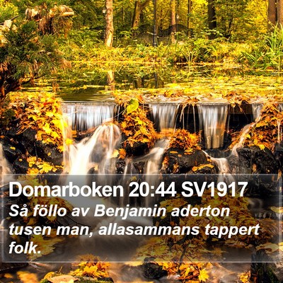 Domarboken 20:44 SV1917 Bible Verse Image
