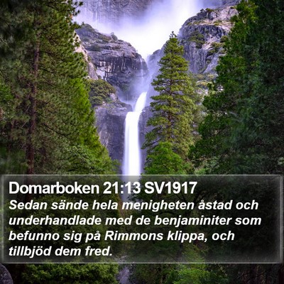 Domarboken 21:13 SV1917 Bible Verse Image